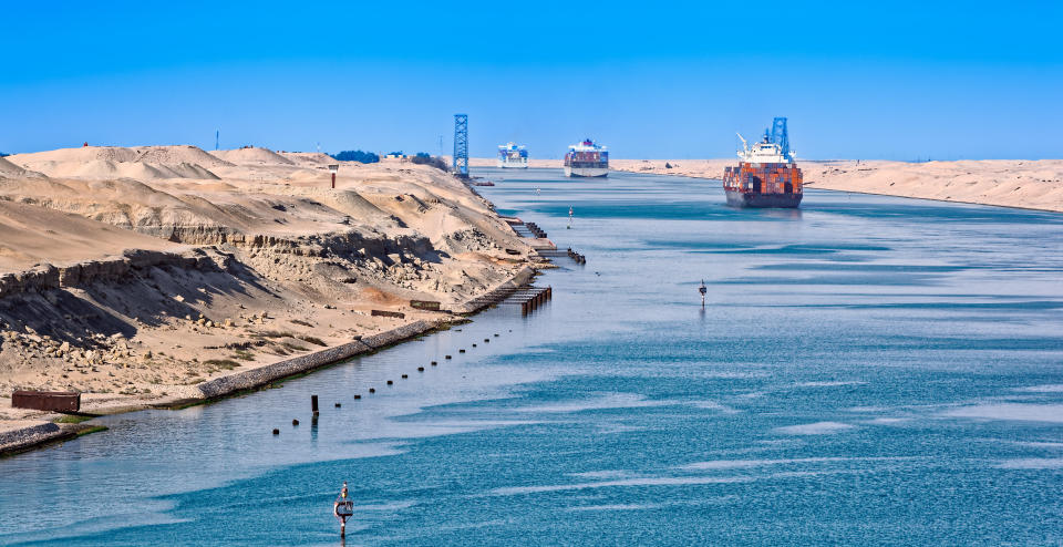 The Suez Canal&nbsp;now houses an 180-foot lighthouse at&nbsp;Port Said. (Photo: IgorSPb via Getty Images)