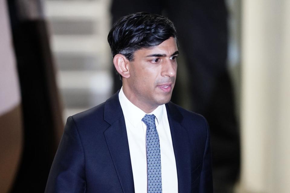 Prime minister Rishi Sunak has called on MPs to back the plans (PA Wire)