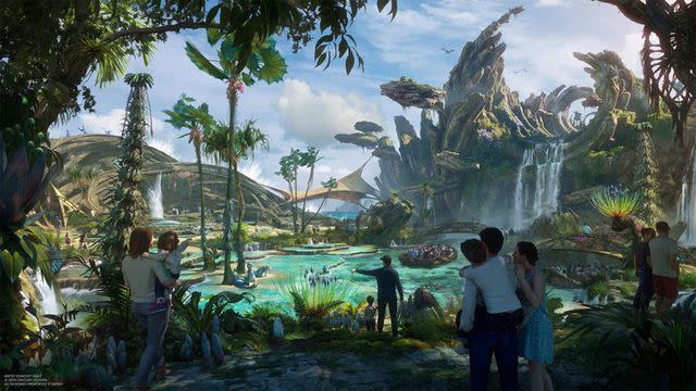 <p>Disneyland Resort</p> Disneyland reveals 'Avatar' land concept art