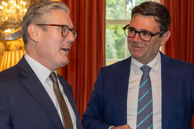 Prime Minister Keir Starmer with Greater Manchester Mayor Andy Burnham