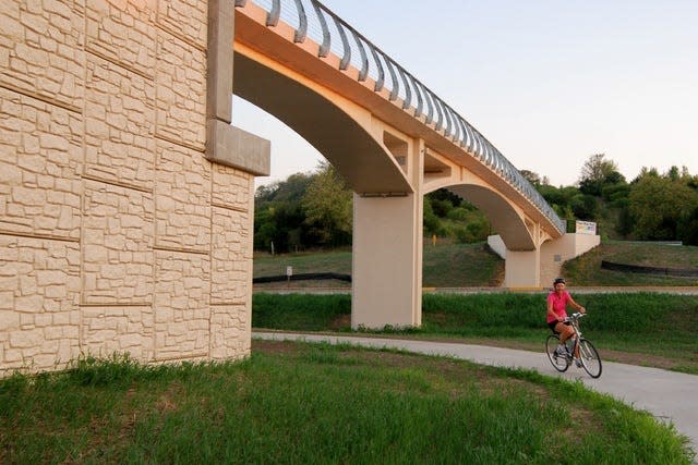 The 12-mile Trout Run Trail offers stunning views of Decorah.