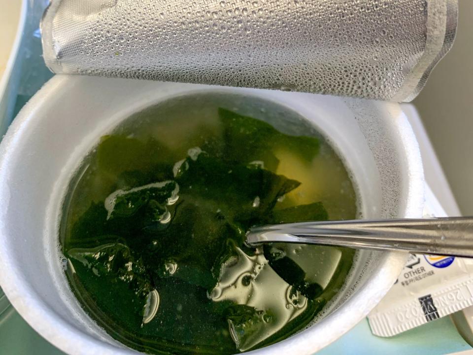 seaweed soup korean air