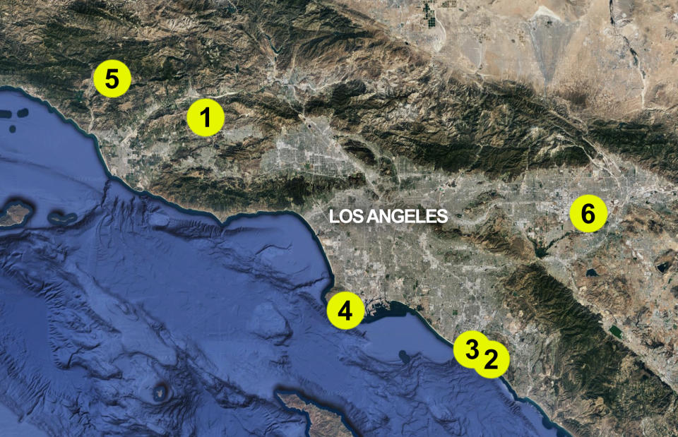 Los Angeles GWB public map