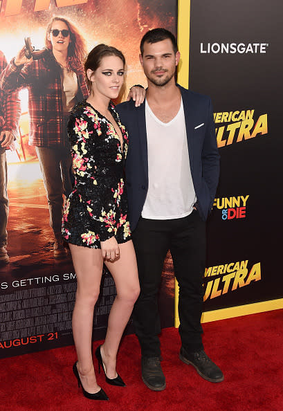 Kristen Stewart and her “Twilight” co-star Taylor Lautner.