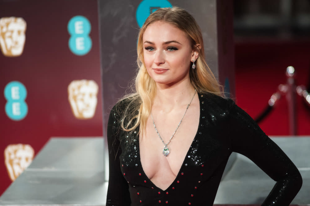 Why fans think Sophie Turner’s glamorous BAFTAs look is a “Game of Thrones” spoiler