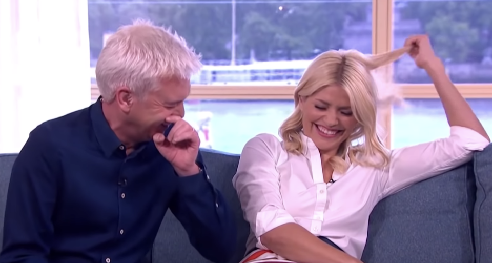 Phillip Schofield and Holly Willoughby are famous for their on-air giggling. (ITV)