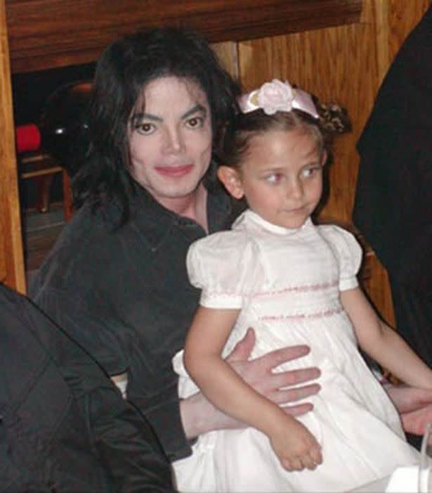 Paris with her late father, Michael Jackson