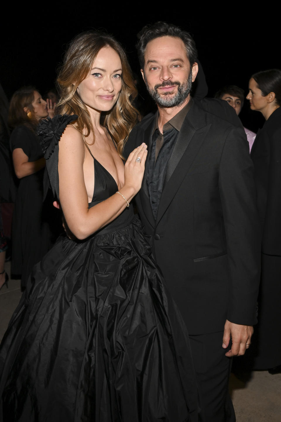 Olivia Wilde and Nick Kroll at Elle Women In Hollywood held at The Getty Center on October 17, 2022 in Los Angeles, California.