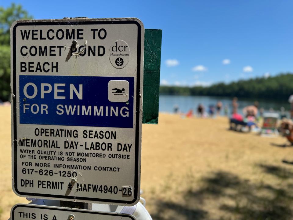 Asnacomet Pond in Hubbardston received no violations due to unsafe levels of bacteria in 2022 and 2023.