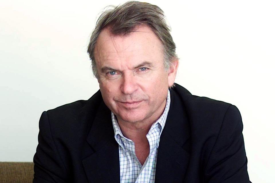 SYDNEY, AUSTRALIA - MAY 20, 2004: (EUROPE AND AUSTRALASIA OUT) Actor, Sam Neill, at Circular Quay in Sydney. (Photo by Newspix/Getty Images)