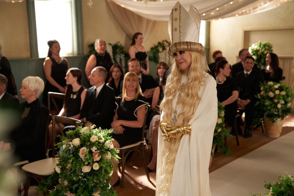 Catherine O'Hara as Moira Rose in a scene from Emmy darling "Schitt's Creek."