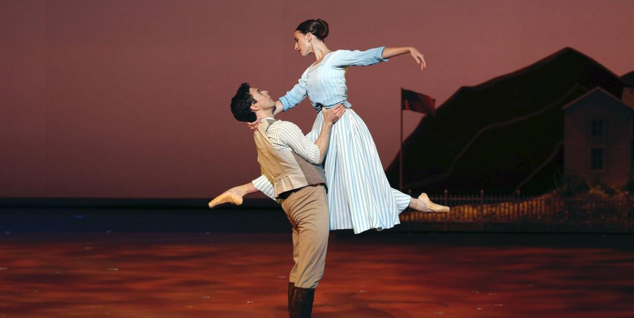 devon teuscher tita and thomas forster dr john brown in christopher wheeldon’s like water for chocolate photo marty sohl
