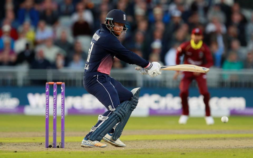 Happy in his new role: Jonny Bairstow looked very comfortable opening the batting - Action Images via Reuters