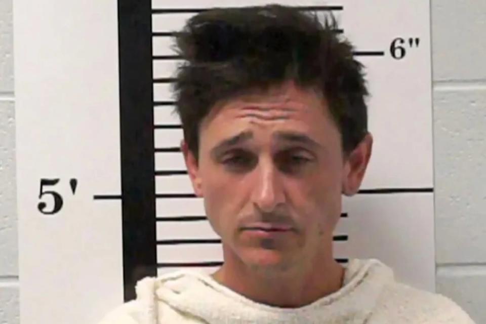 Disney star Mitchel Musso is seen in his mug shot (Rockwall County Sheriff’s Office)