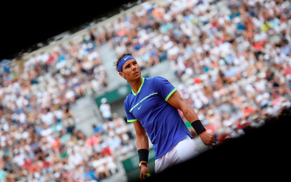 Rafael Nadal takes on Robin Haase in the second round of the French Open today - AFP