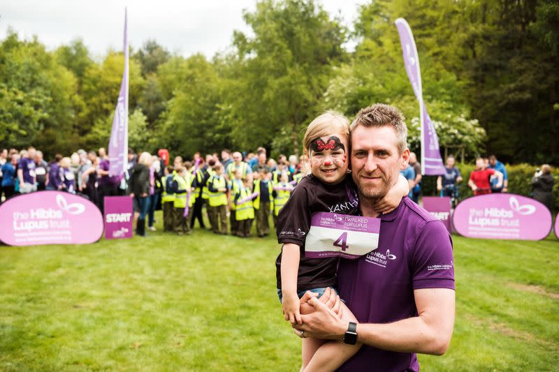 John Hibbs and his daughter Xanthe pose in a handout photo