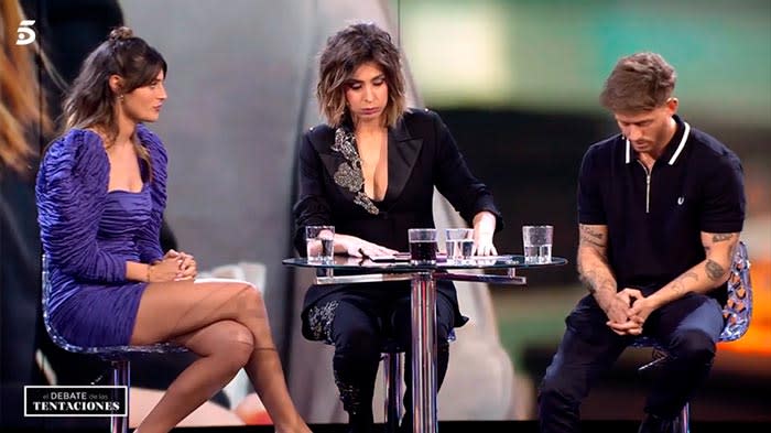 Susana, Gonzalo y Sandra Barneda en El debate de las tentaciones