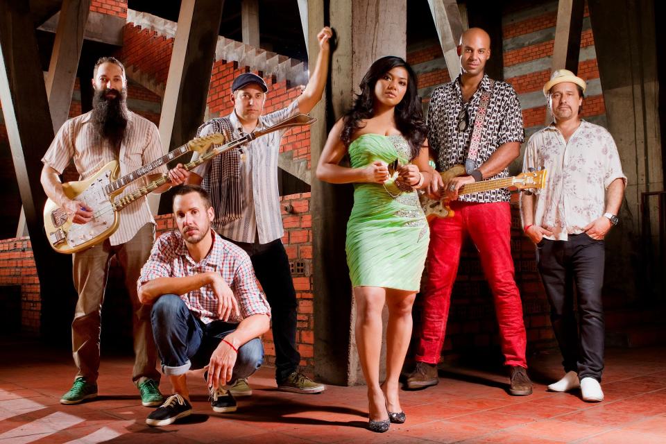 Los Angeles band Dengue Fever will perform at Pappy and Harriet's in Pioneertown, Calif., on October 14, 2022.