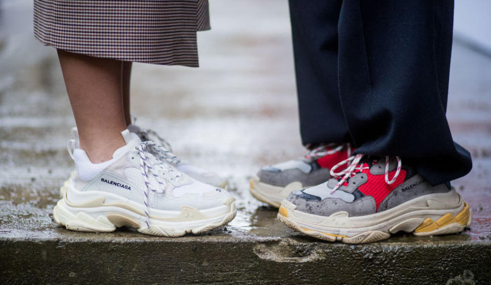 How do you keep your favourite trainers looking street style ready? [Photo: Getty]