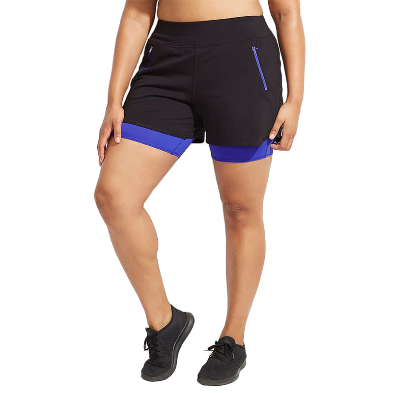 <h2>Livi Active By Lane Bryant</h2> <p><a rel="nofollow noopener" href="http://rstyle.me/n/ci7w9vjduw" target="_blank" data-ylk="slk:Livi Active By Lane Bryant Wicking Double Layer Active Short;elm:context_link;itc:0;sec:content-canvas" class="link ">Livi Active By Lane Bryant Wicking Double Layer Active Short</a>, $45</p>