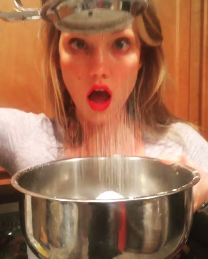 Of course Karlie Kloss was baking on Christmas