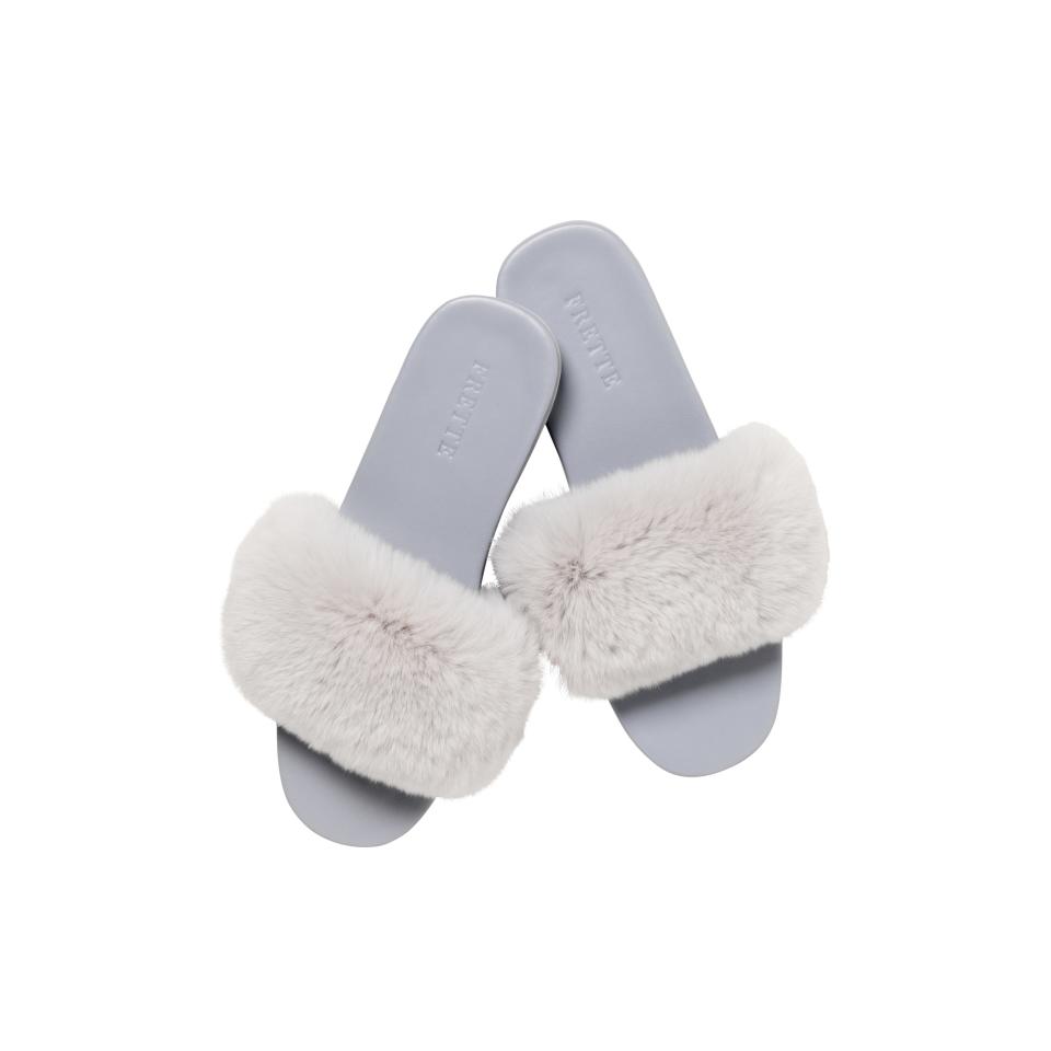 Lower slippers; $460. frette.com