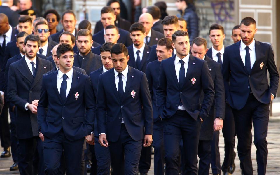 <p>Thousands of Fiorentina fans have gathered for the funeral of former captain Davide Astori. A number of famous faces from the world of Italian football were also on hand to pay their respects to the defender. </p>