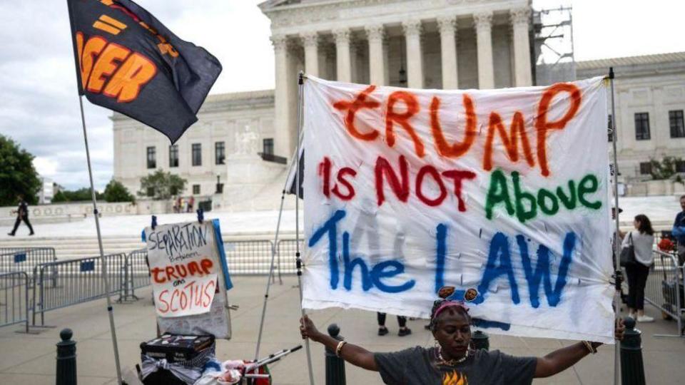 Protestas frente a la Corte Suprema