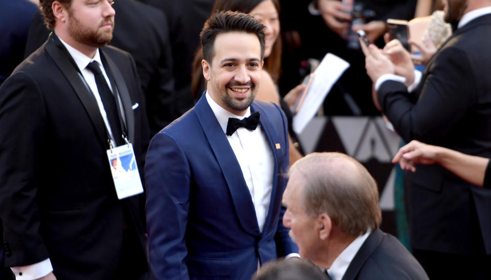 Lin-Manuel Miranda attends the 90th Annual Academy Awards. (Photo: Matt Winkelmeyer/Getty Images)