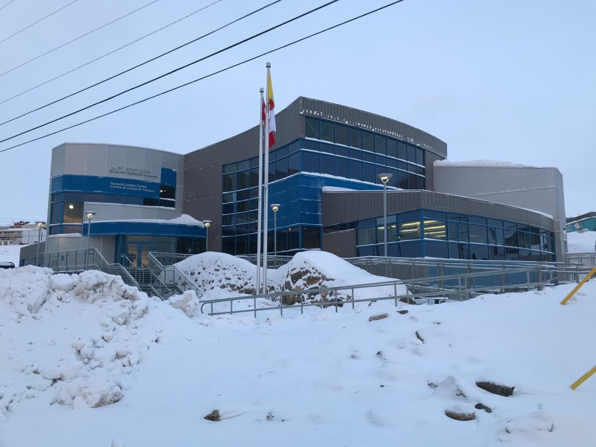 The Nunavut Court of Justice in Iqaluit. Ian Crowe, who was head of the RCMP detachment in Sanirajak, Nunavut, when he was charged with assault in June 2020, has been on trial since Tuesday.  (Sara Frizzell/CBC - image credit)