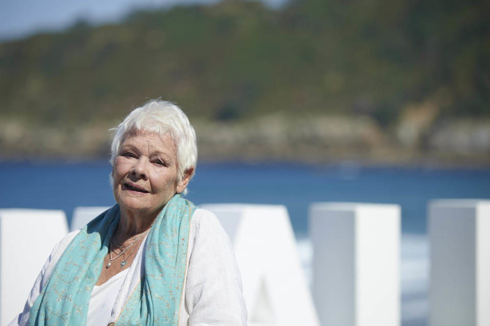 25-09-2018 Judi Dench attended 'Judi Dench - Donostia Award' Photocall during the 66th San Sebastian International Film Festival at Kursaal Palace in San Sebastian. (Photo by Thorton/PPE/Sipa USA)