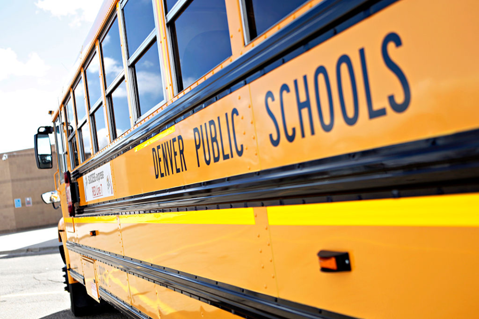 Denver Public Schools is among the Colorado districts that have cut bus routes or reduced the number of stops, which contributes to attendance problems. (Katie Wood/The Denver Post/Getty Images)