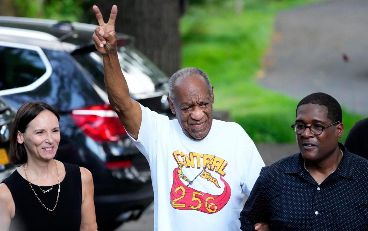 Bill Cosby pictured after his release - Matt Slocum