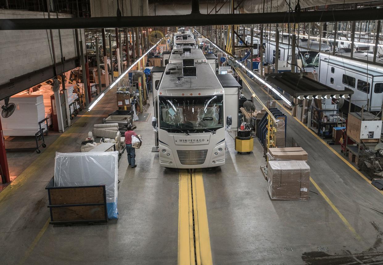 For those wanting to see how a Winnebago RV is built, the company is offering tours at its plants in Forest City and Lake Mills throughout the summer.