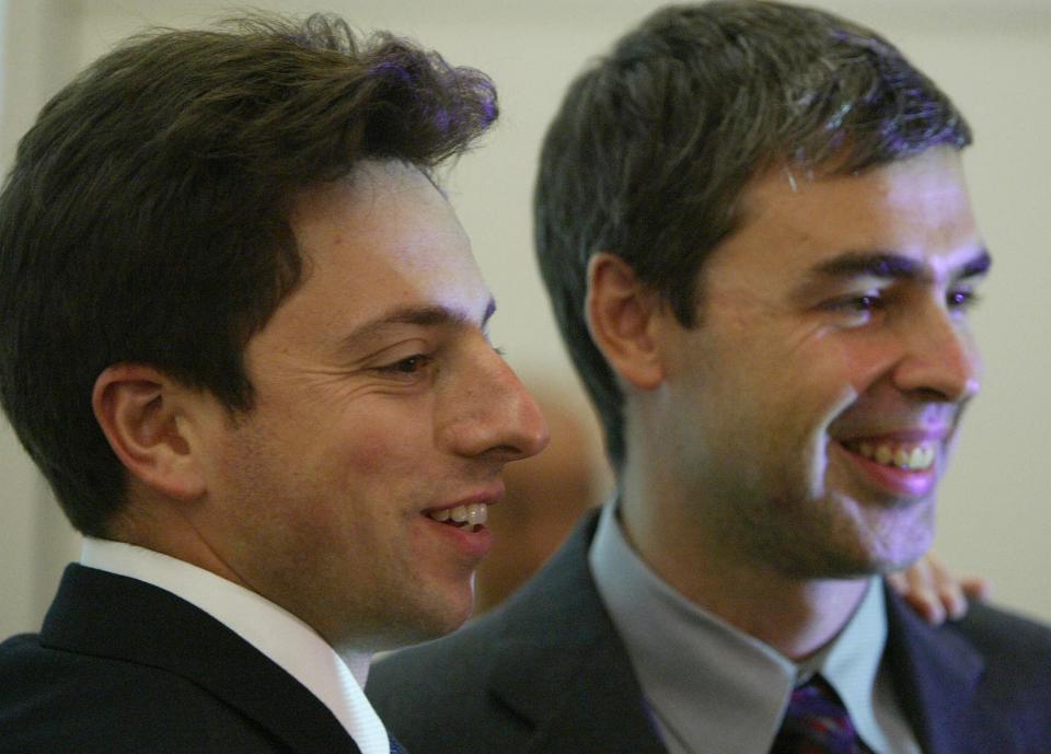 Sergey Brin (links) und Larry Page (Bild: John MacDougall/AFP via Getty Images)