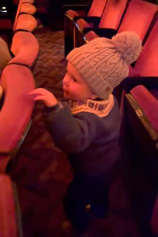 <p>Tessa Hilton/Instagram</p> Tessa Hilton's son at the Rockettes