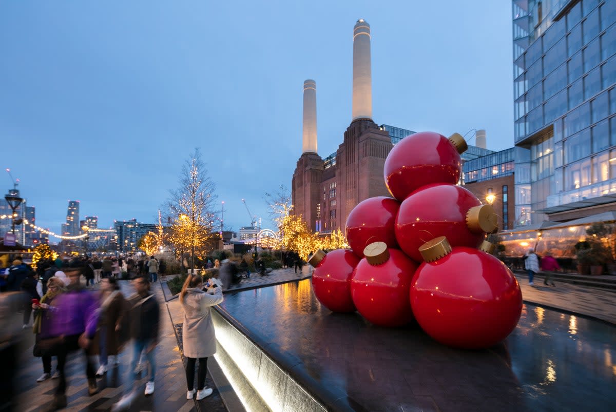 Festive fun under the shadow of the chimneys (Brendan Bell)