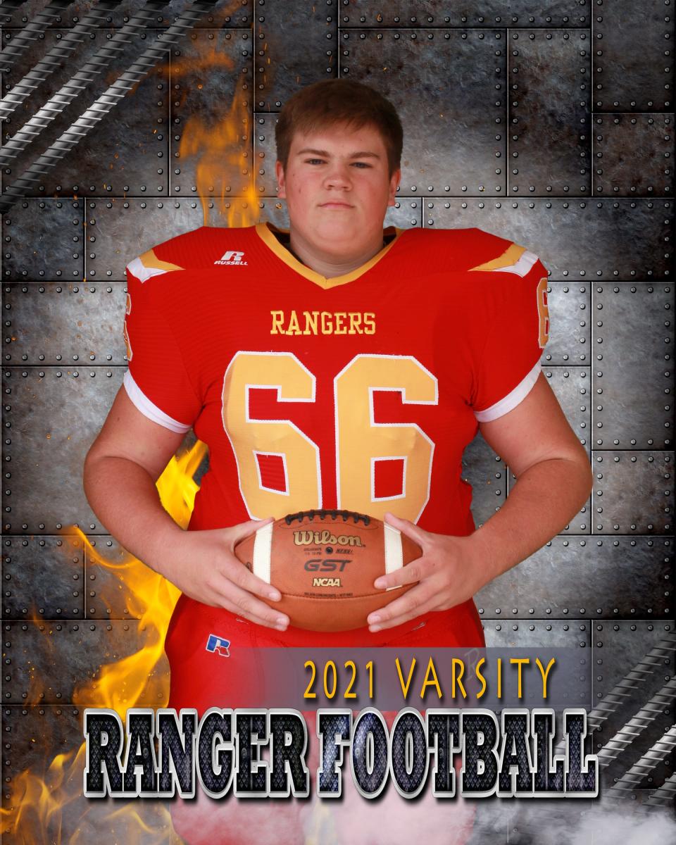 Ranger offensive lineman Zac Affholter will join his brothers at Hillsdale College, where they are starting linemen for the Chargers.