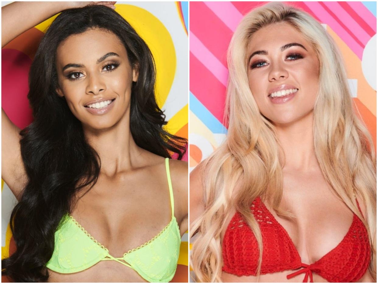 Parachuted in from the lower ends of an ITV publicist's rolodex: Love Island contestants Sophie and Paige: ITV