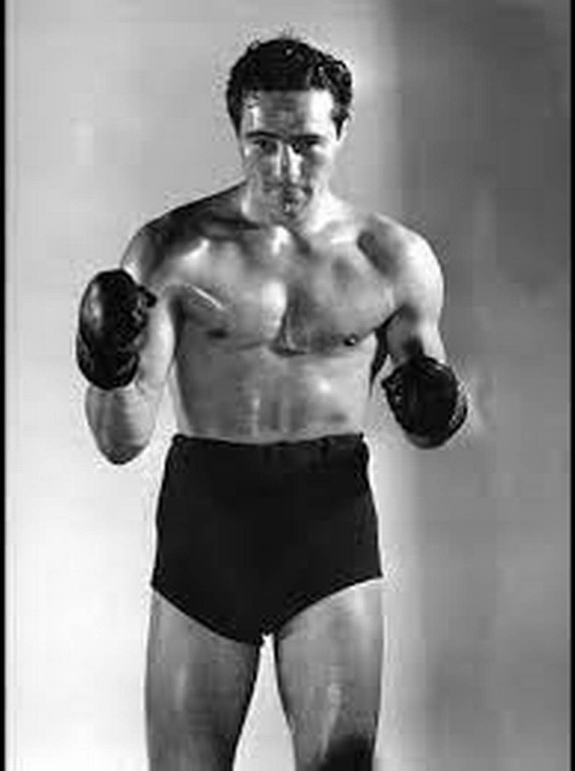 Former heavyweight boxing champ Max Baer was hired as a referee for pro wrestling events in an attempt to draw fans. Courtesy/Richard Selcer