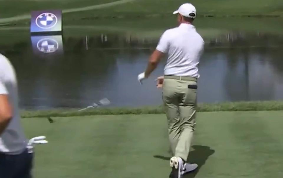 Watch: Frustrated Rory McIlroy has another Doral-style tantrum as he throws club into lake