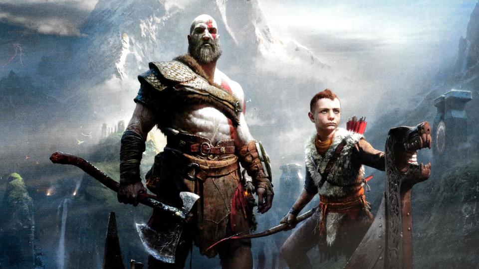 PS4 video game God of war