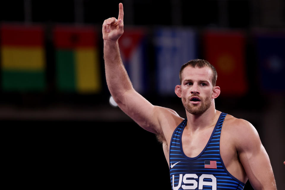 "The Magic Man" David Taylor lived up to his moniker in Thursday's gold medal final. (Maddie Meyer/Getty Images/file)