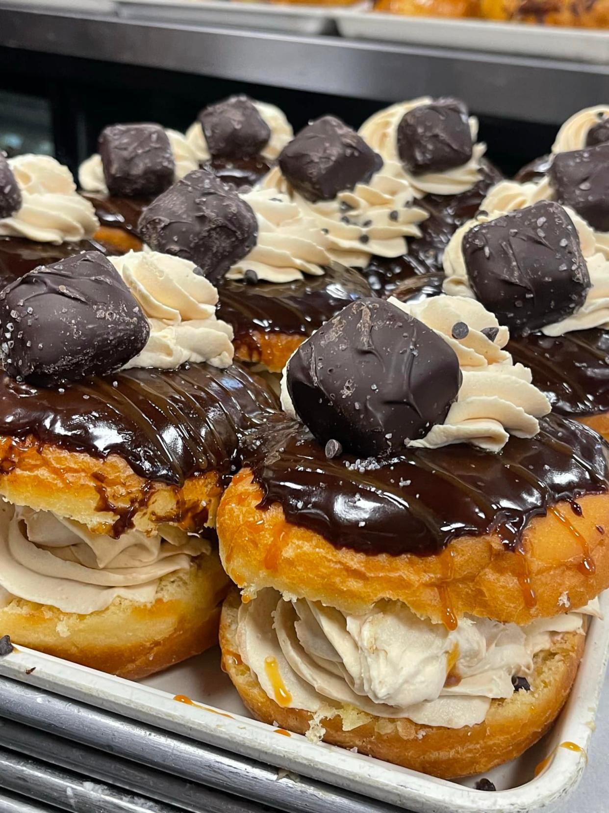 Dig into the Sea Salt Caramel Donut at The Donut Factory.
