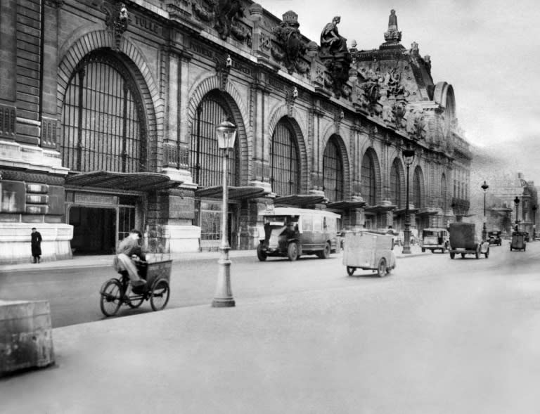 Built like the Eiffel Tower and the Grand Palais for the Paris Universal Exhibition in 1900, the Gare d'Orsay, pictured in the 1930s, had the same architectural exuberance