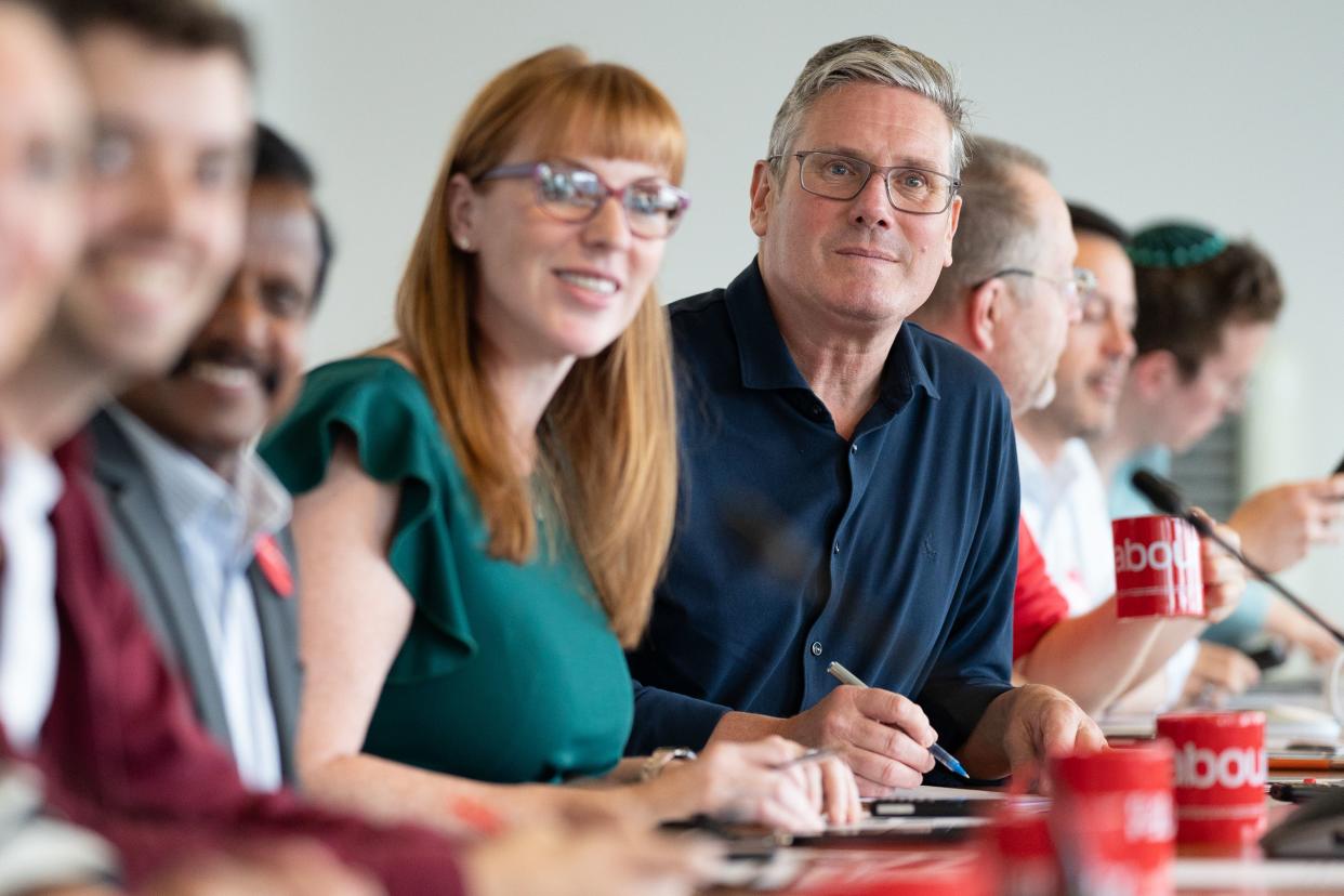 Labour leader Sir Keir Starmer with deputy leader Angela Rayner (Stefan Rousseau/PA) (PA Wire)