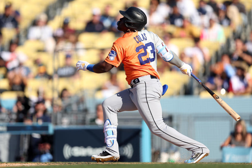 芝加哥白襪的古巴火力有望再添一名Oscar Colas。（Photo by Rob Tringali/MLB Photos via Getty Images）