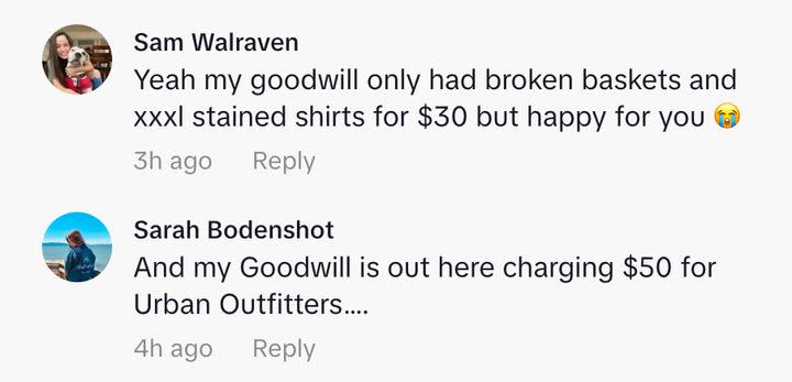 And many are also pointing out just HOW much of a deal it was since thrift store prices have been skyrocketing for a while now.