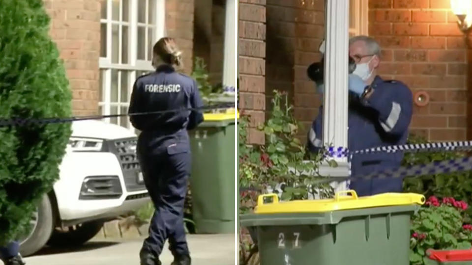 Police are investigating the deaths of a man and woman in Melbourne. A child was also found at the scene, unharmed. Source: 9NEWS.