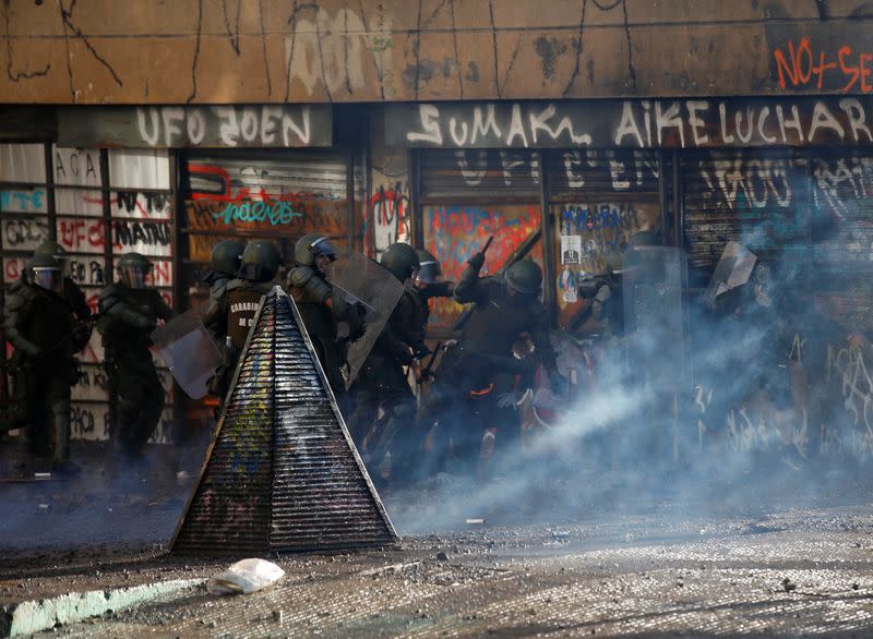 Protest against Chile's government in Santiago